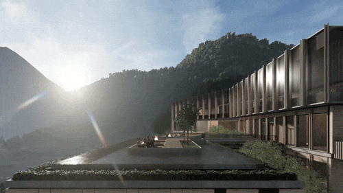 BIM建筑|海华浦江樾溪里度假酒店 / 孟凡浩-line+建筑事务所