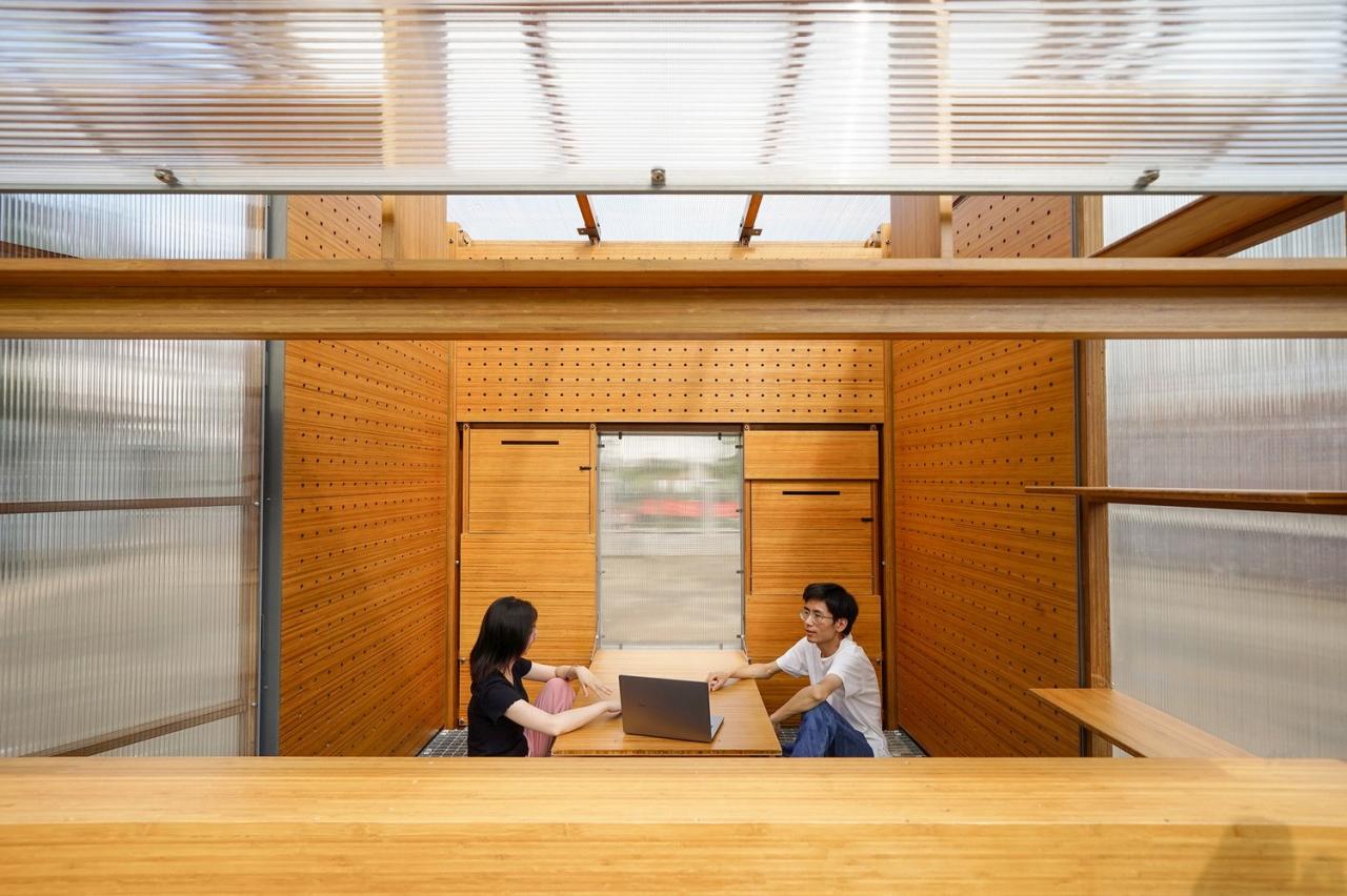 BIM建筑|乡村振兴流动工作舱——新型竹构空间装置 / 南京大学建筑与城市规划学院