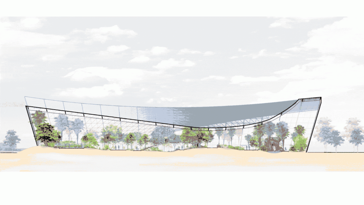 BIM建筑|优雅的变奏·南通植物园温室 / 简和工作室