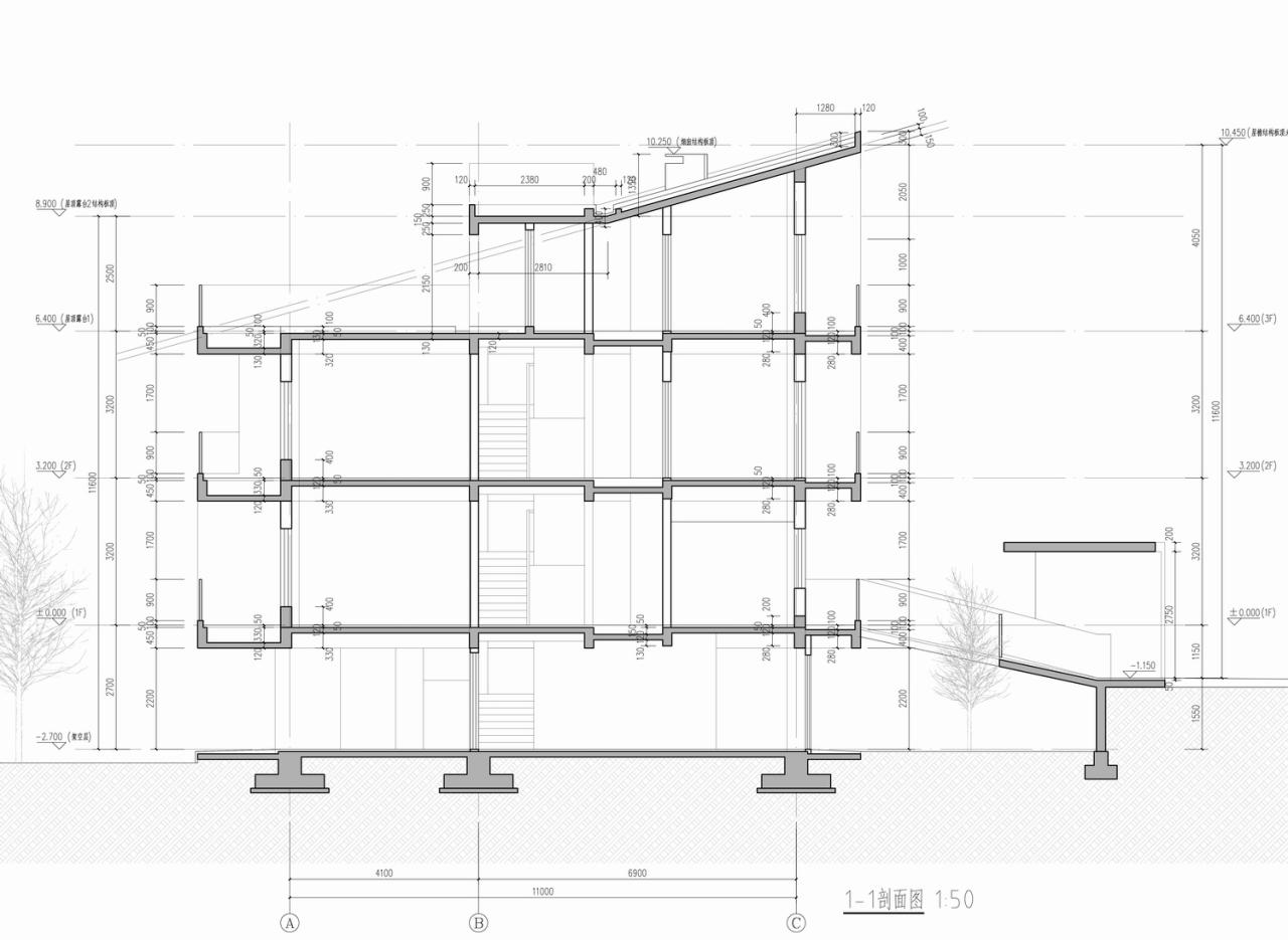 BIM建筑|对话山丘田野，滨河巷21号 / MV建筑工作室