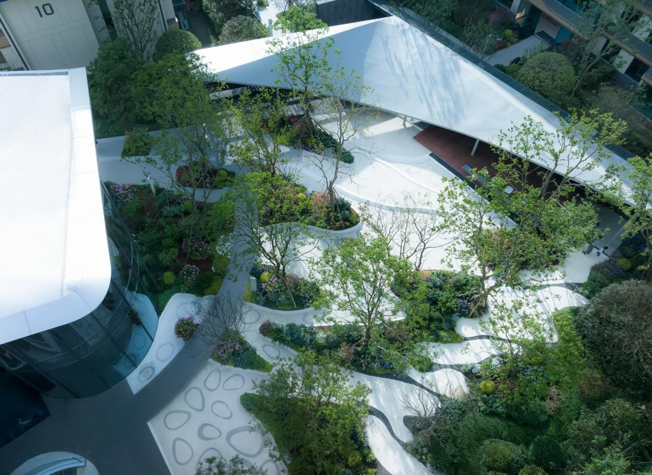 BIM建筑|漂浮艺居 舟泊烟渚：成都首开金地 • 鹭鸣北湖 / 成执设计