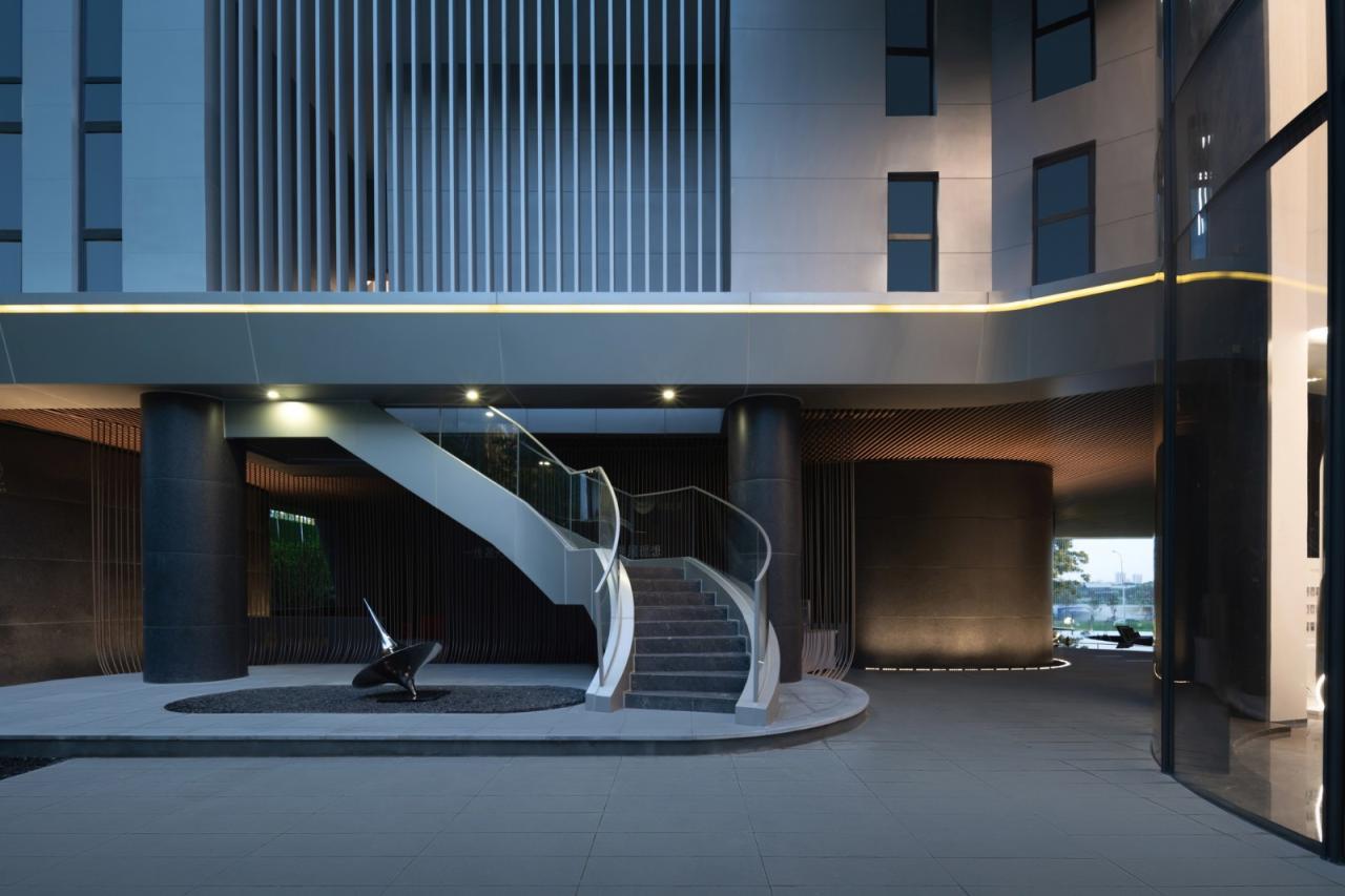 BIM建筑|漂浮艺居 舟泊烟渚：成都首开金地 • 鹭鸣北湖 / 成执设计