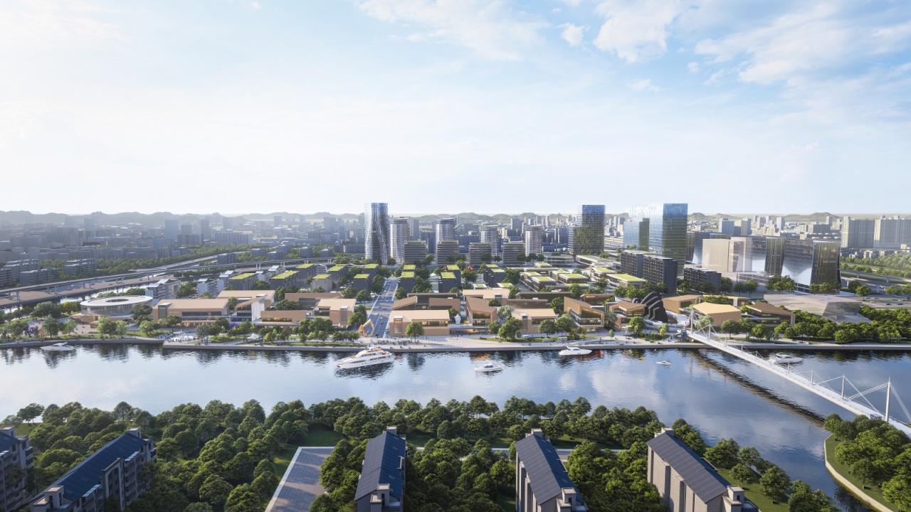 BIM建筑|现代园林：杭州运河湾国际旅游休闲综合体 / Aedas