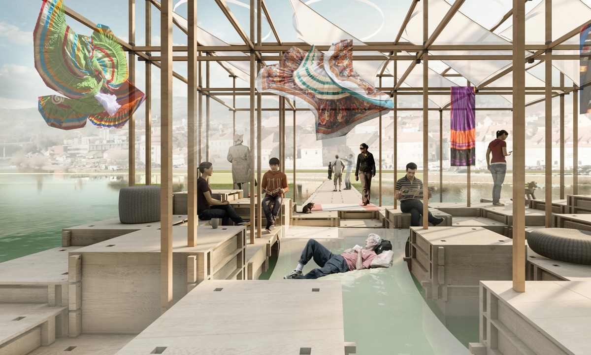 BIM建筑|德拉瓦河上的漂浮亭竞赛获奖者公布