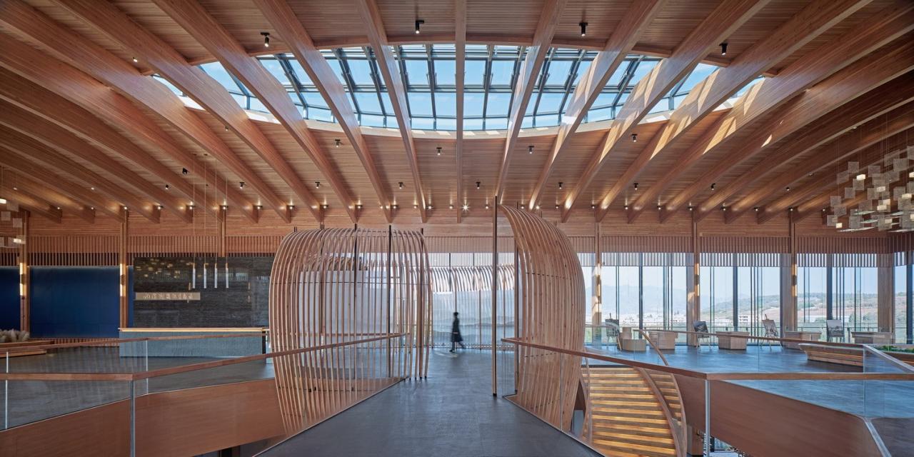 BIM建筑|生长的长屋：九溪云舒･昆明九溪湖国际生态区体验中心 / UA尤安设计