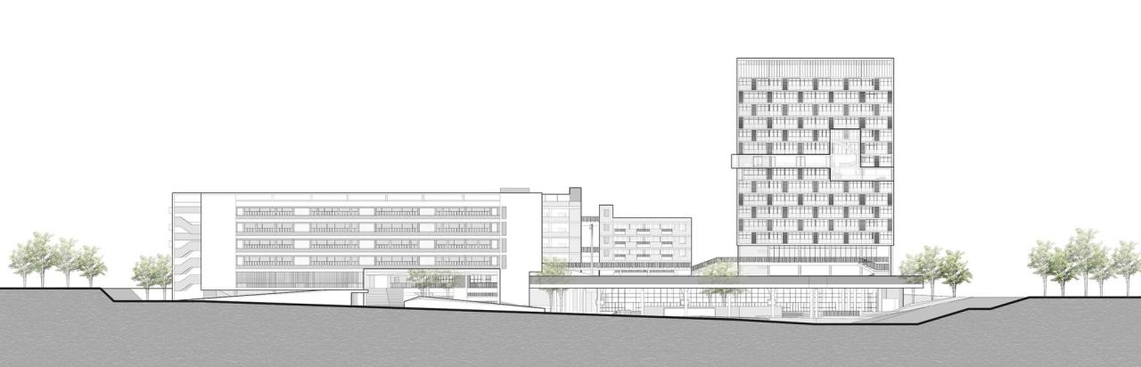 BIM建筑|链接与重塑：深圳南山麒麟中学改扩建工程 / 元本体工作室