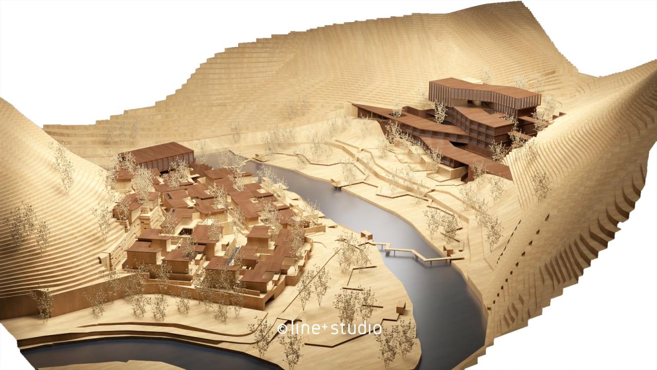 BIM建筑|海华浦江樾溪里度假酒店 / 孟凡浩-line+建筑事务所