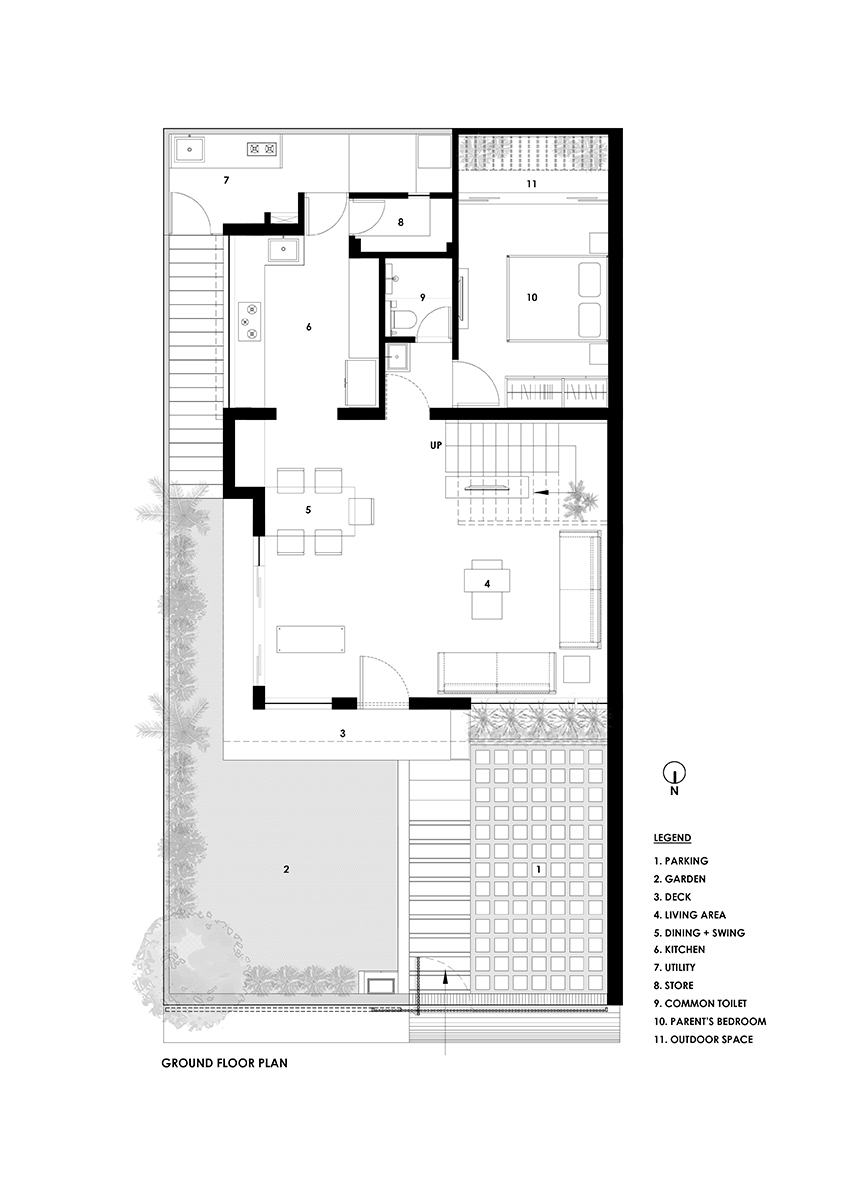 BIM建筑|漂浮庭院住宅 / TRAANSPACE