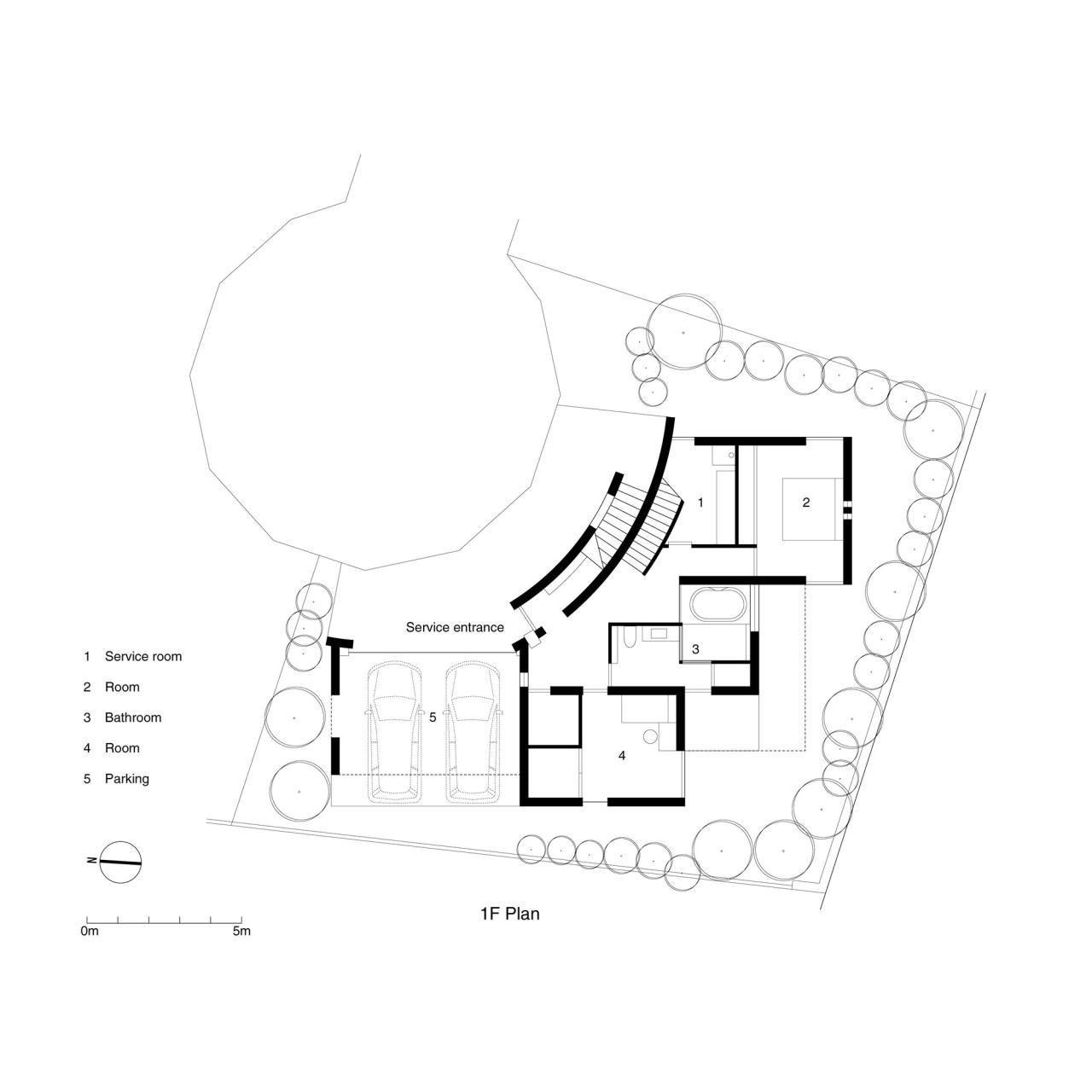 BIM建筑|巷路尽头的住宅 / T2P Architects Office
