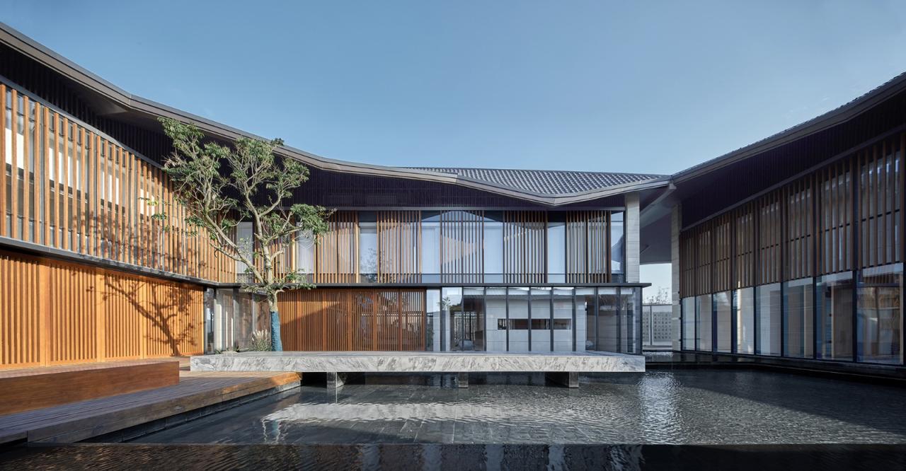 BIM建筑|生活化的轻禅设计: 靖安绿地明镜湾文旅小镇 / UA尤安设计