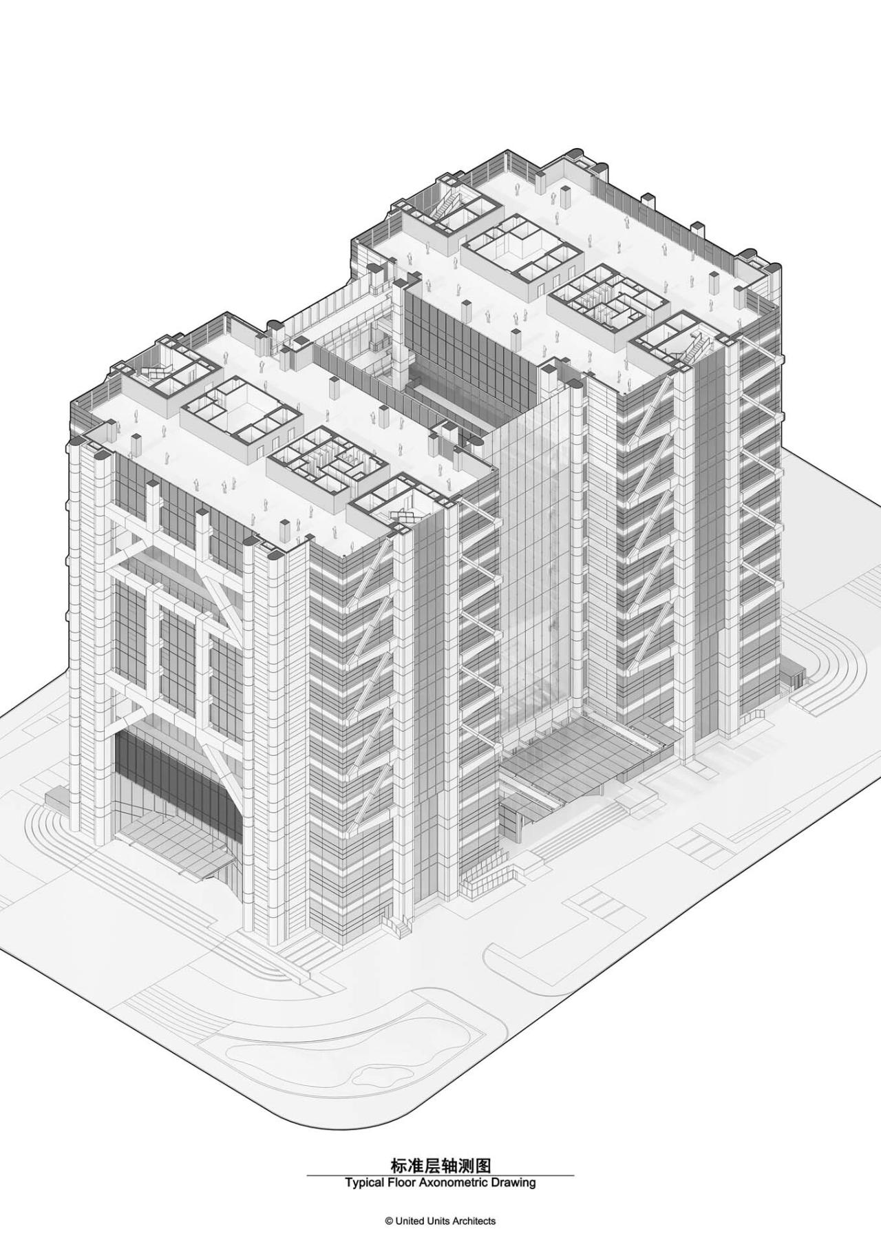 BIM建筑|双擎大厦：瑞丰数字金融中心 / UUA建筑师事务所