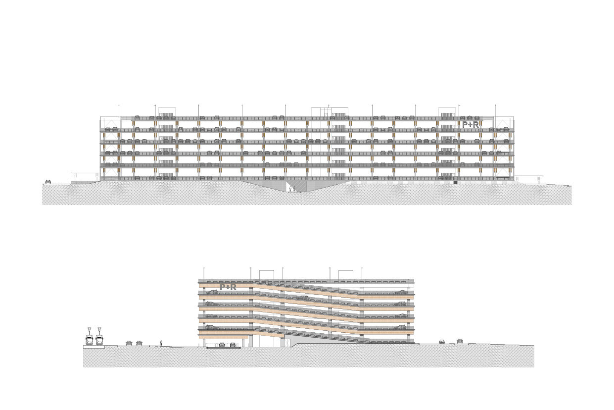 BIM建筑|Park+Ride新模式，私人交通+公交交通 / HUB