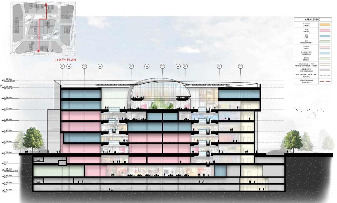 BIM建筑|凯德MALL·新都心 / Laguarda.Low Architects
