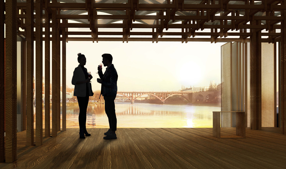 BIM建筑|德拉瓦河上的漂浮亭竞赛获奖者公布