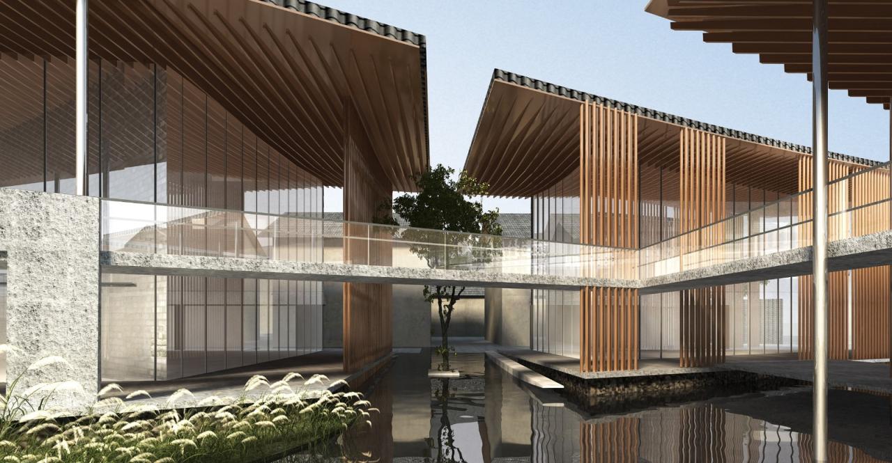 BIM建筑|生活化的轻禅设计: 靖安绿地明镜湾文旅小镇 / UA尤安设计