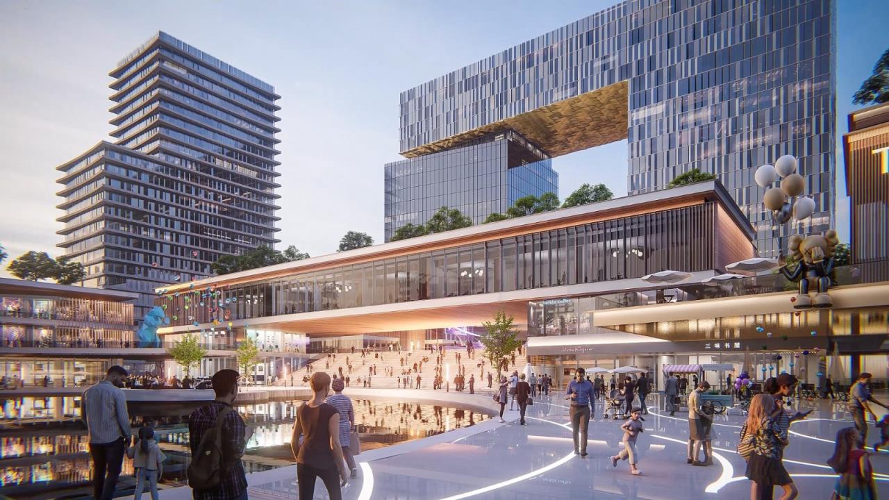 BIM建筑|现代园林：杭州运河湾国际旅游休闲综合体 / Aedas