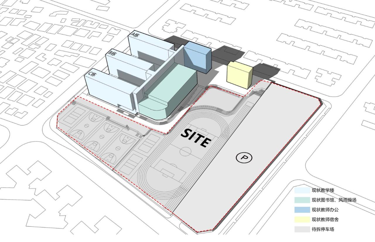 BIM建筑|链接与重塑：深圳南山麒麟中学改扩建工程 / 元本体工作室