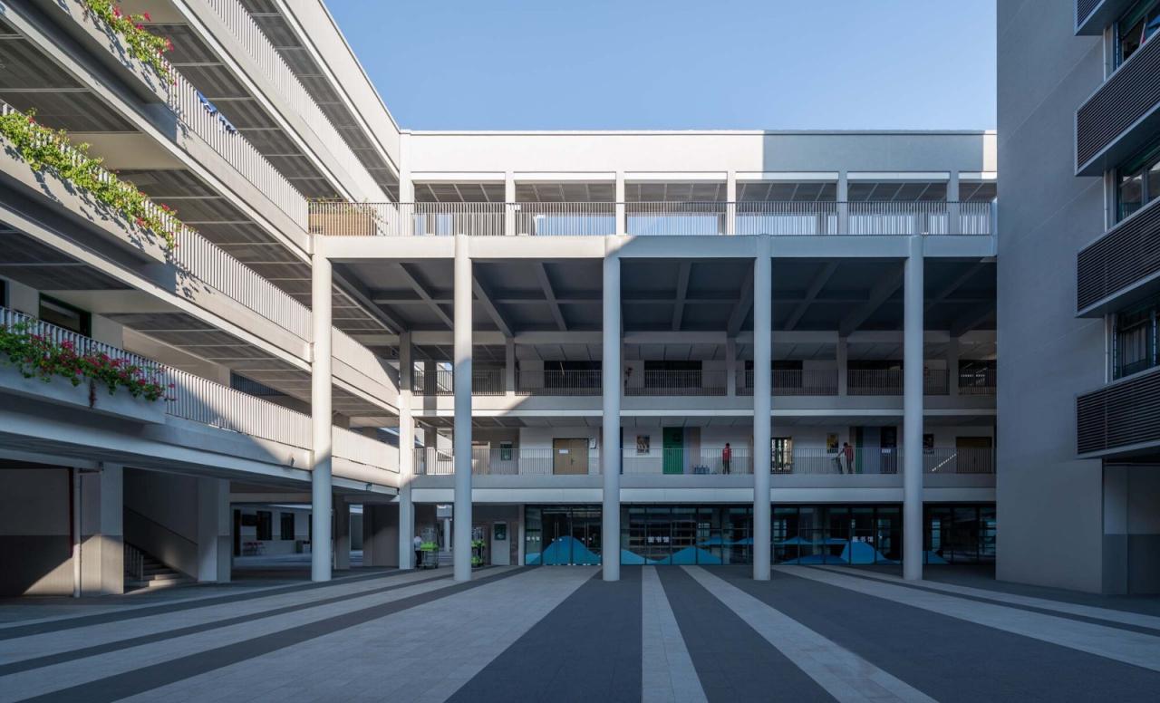 BIM建筑|链接与重塑：深圳南山麒麟中学改扩建工程 / 元本体工作室