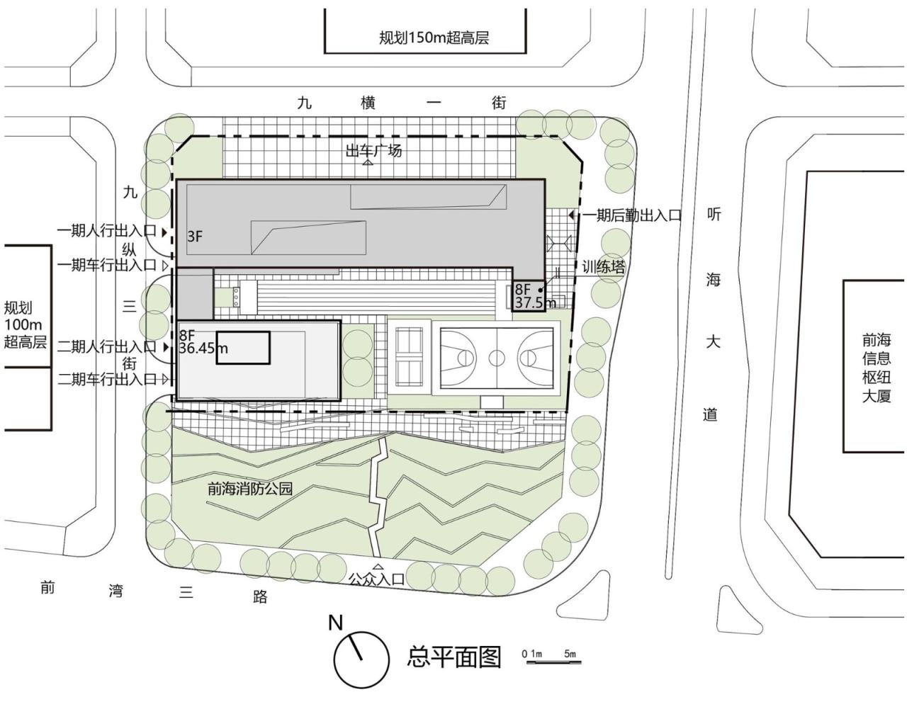 BIM建筑|深圳前海消防站 / 深圳大学建筑设计研究院有限公司“钟中+钟波涛”工作室