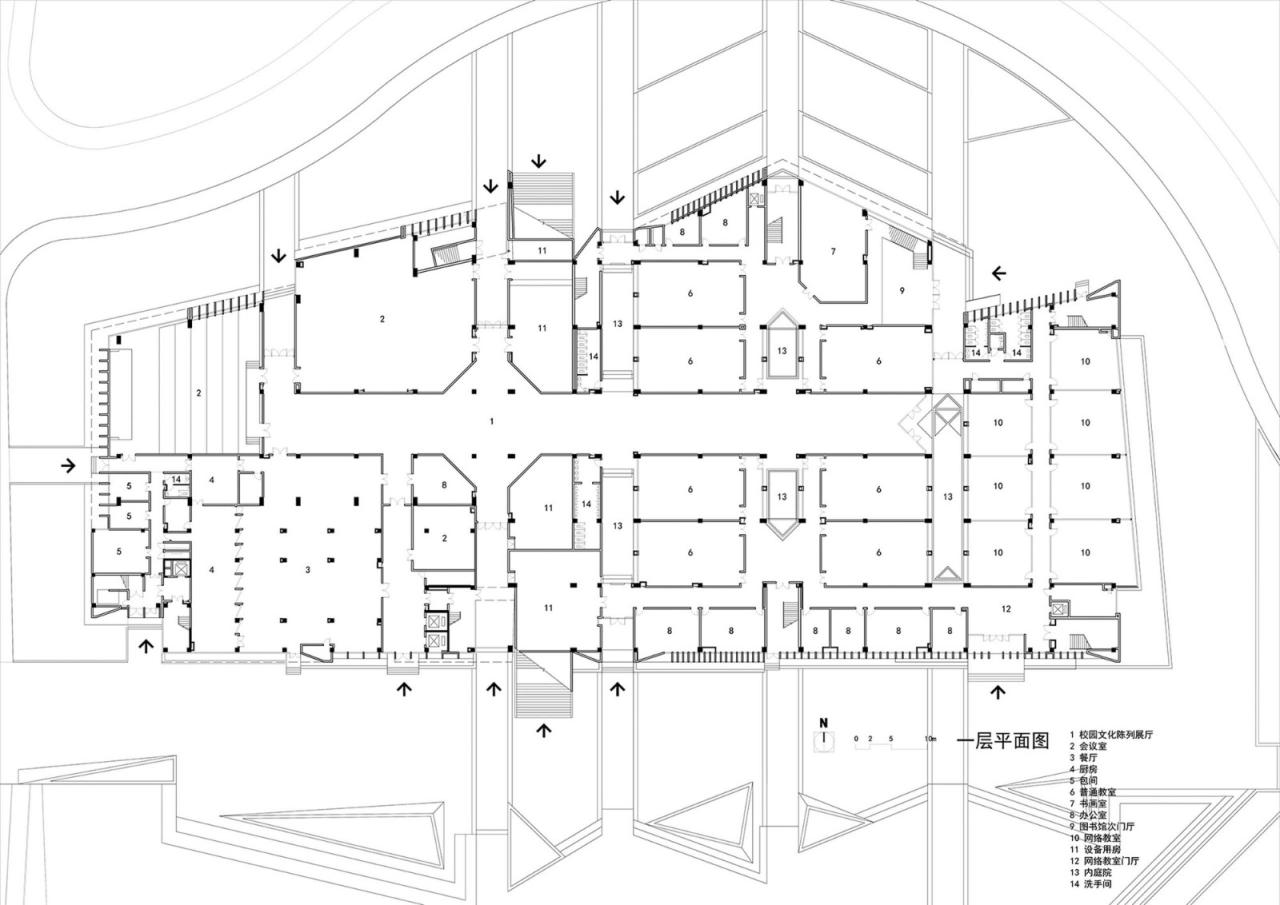 BIM建筑|江西建设职业技术学院图文信息综合楼 / 华南理工大学建筑设计研究院有限公司 陶郅工作室