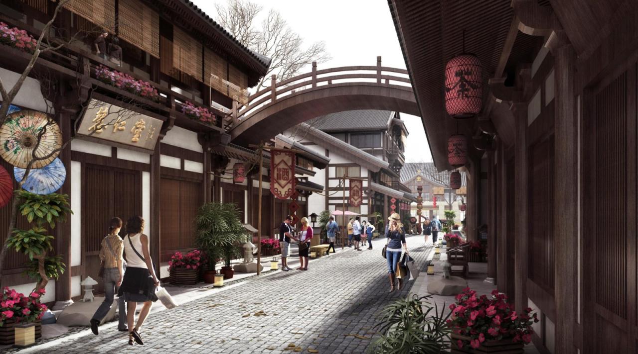 BIM建筑|现代视角下的新唐风演绎：长春世茂莲花山文旅小镇 / UA尤安设计