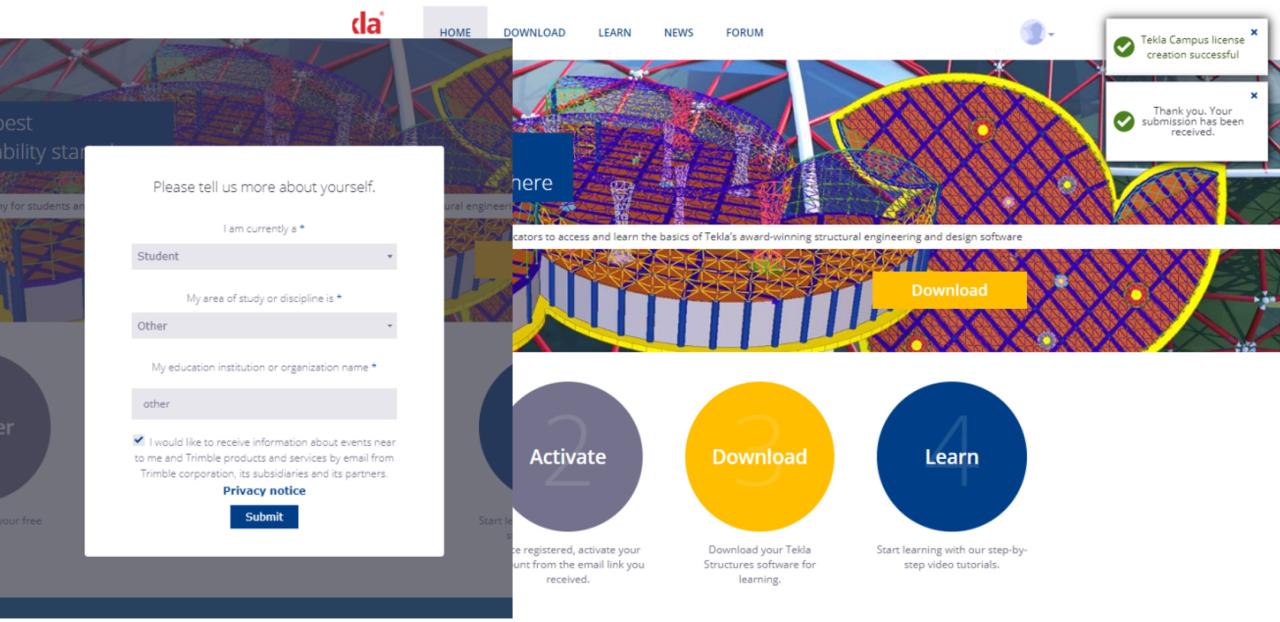 BIM问答|Tekla试用版怎么注册？7步完成Tekla 2022试用版注册