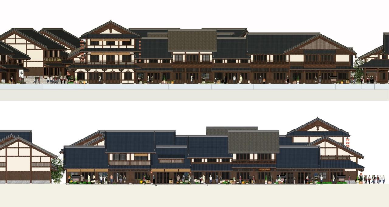 BIM建筑|现代视角下的新唐风演绎：长春世茂莲花山文旅小镇 / UA尤安设计