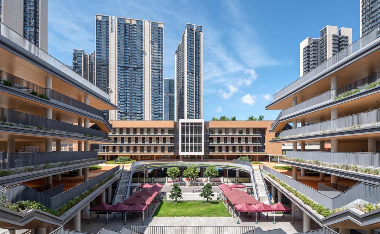 BIM建筑|深圳外国语学校宝安学校 / 华阳国际设计集团