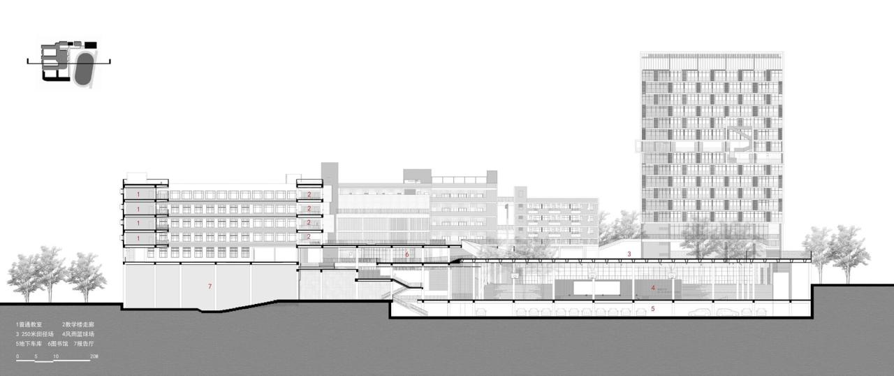 BIM建筑|链接与重塑：深圳南山麒麟中学改扩建工程 / 元本体工作室