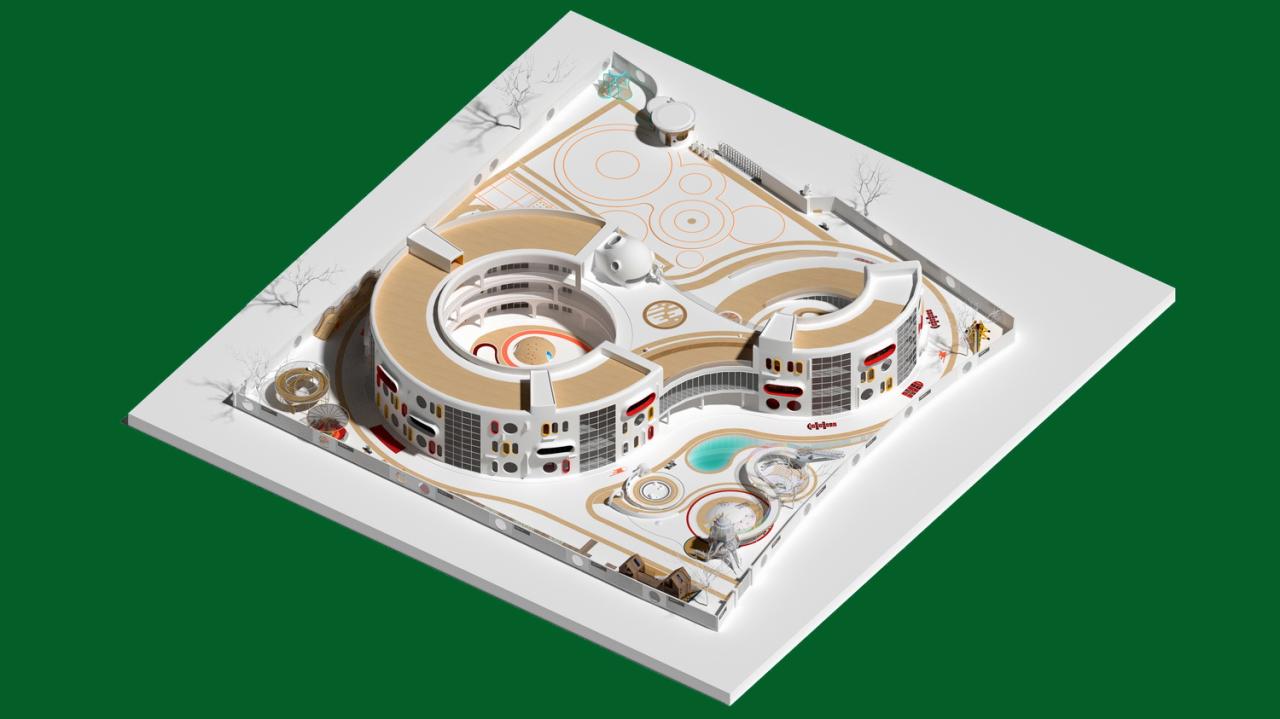 BIM建筑|中国最美幼儿园在县城：平利县第三幼儿园 / 迪卡建筑设计中心