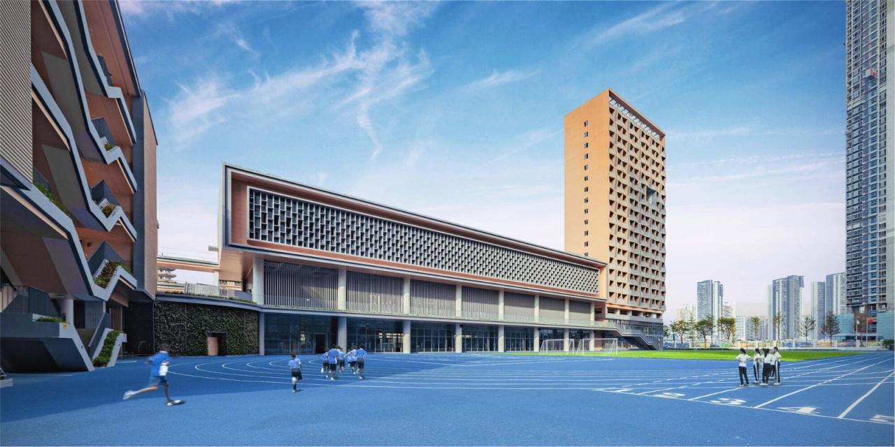 BIM建筑|深圳外国语学校宝安学校 / 华阳国际设计集团