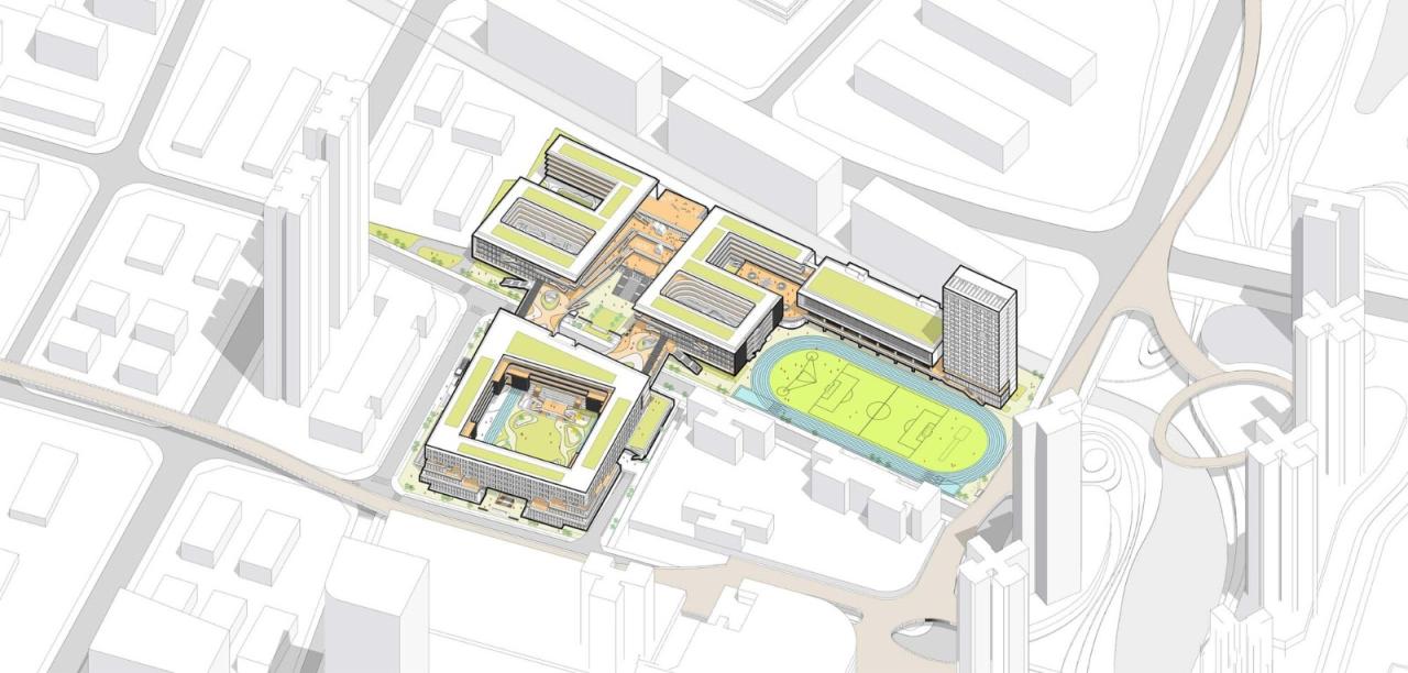 BIM建筑|深圳外国语学校宝安学校 / 华阳国际设计集团