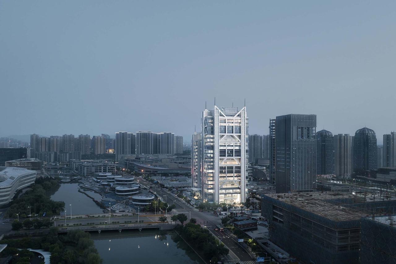 BIM建筑|双擎大厦：瑞丰数字金融中心 / UUA建筑师事务所