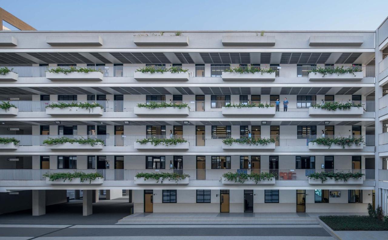 BIM建筑|链接与重塑：深圳南山麒麟中学改扩建工程 / 元本体工作室