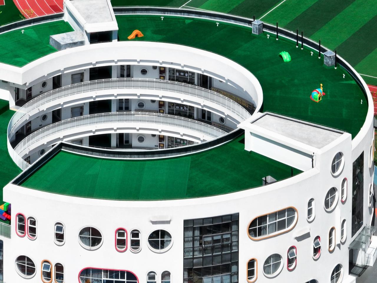 BIM建筑|中国最美幼儿园在县城：平利县第三幼儿园 / 迪卡建筑设计中心