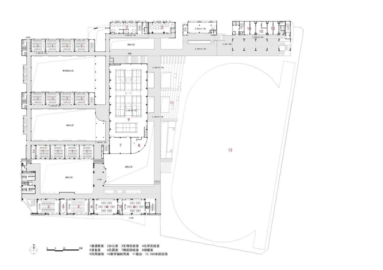 BIM建筑|链接与重塑：深圳南山麒麟中学改扩建工程 / 元本体工作室