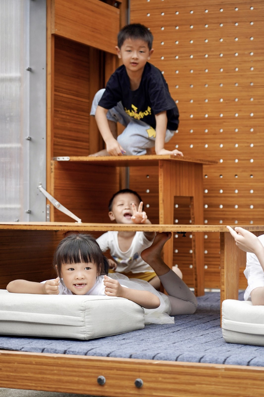 BIM建筑|乡村振兴流动工作舱——新型竹构空间装置 / 南京大学建筑与城市规划学院