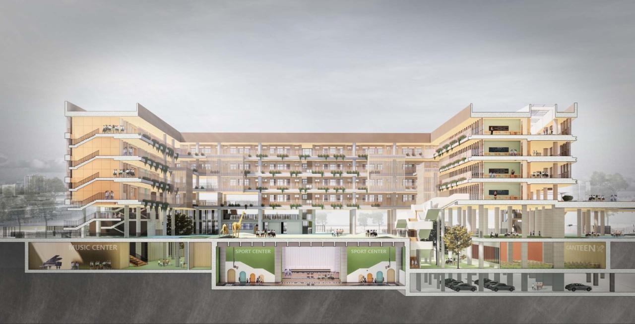 BIM建筑|深圳外国语学校宝安学校 / 华阳国际设计集团