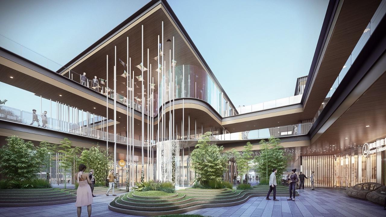 BIM建筑|现代园林：杭州运河湾国际旅游休闲综合体 / Aedas