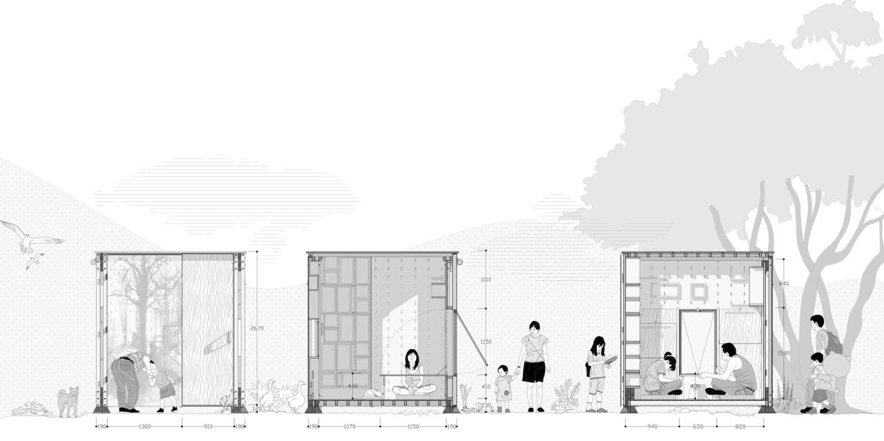 BIM建筑|乡村振兴流动工作舱——新型竹构空间装置 / 南京大学建筑与城市规划学院