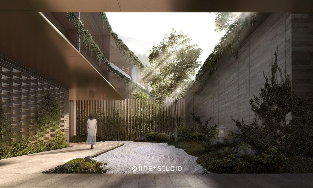 BIM建筑|海华浦江樾溪里度假酒店 / 孟凡浩-line+建筑事务所