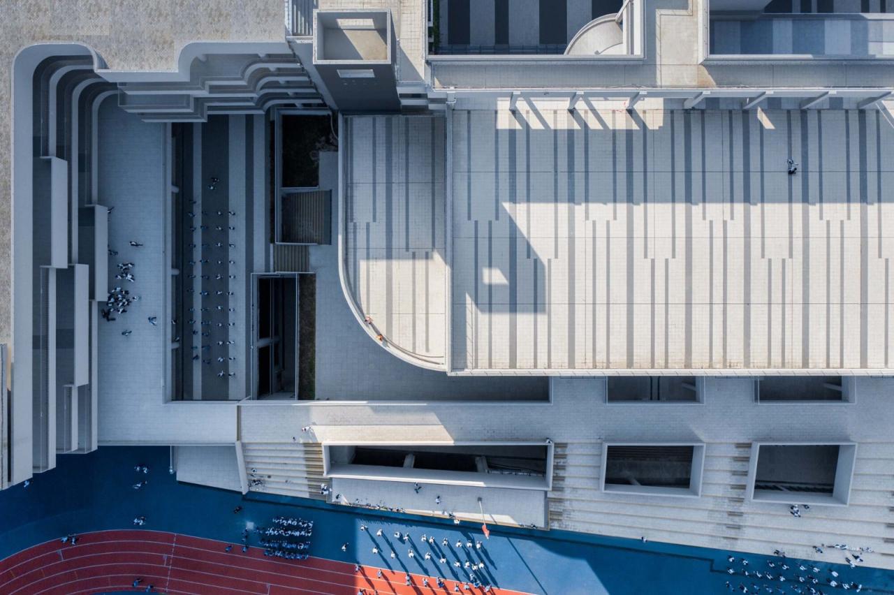 BIM建筑|链接与重塑：深圳南山麒麟中学改扩建工程 / 元本体工作室