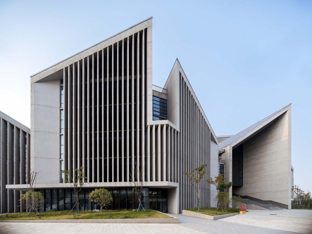 BIM建筑|江西建设职业技术学院图文信息综合楼 / 华南理工大学建筑设计研究院有限公司 陶郅工作室