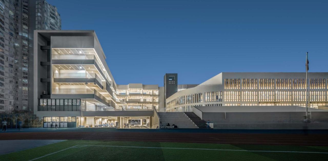 BIM建筑|链接与重塑：深圳南山麒麟中学改扩建工程 / 元本体工作室