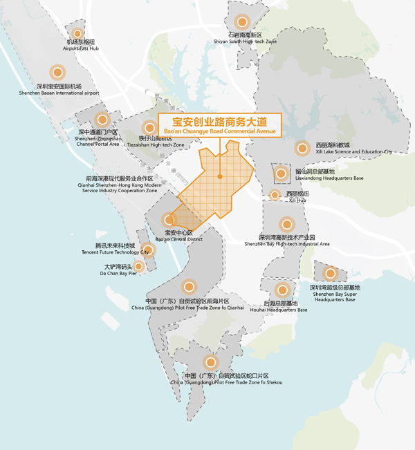 BIM建筑|正式公告丨宝安创业路商务大道策划及城市设计国际咨询