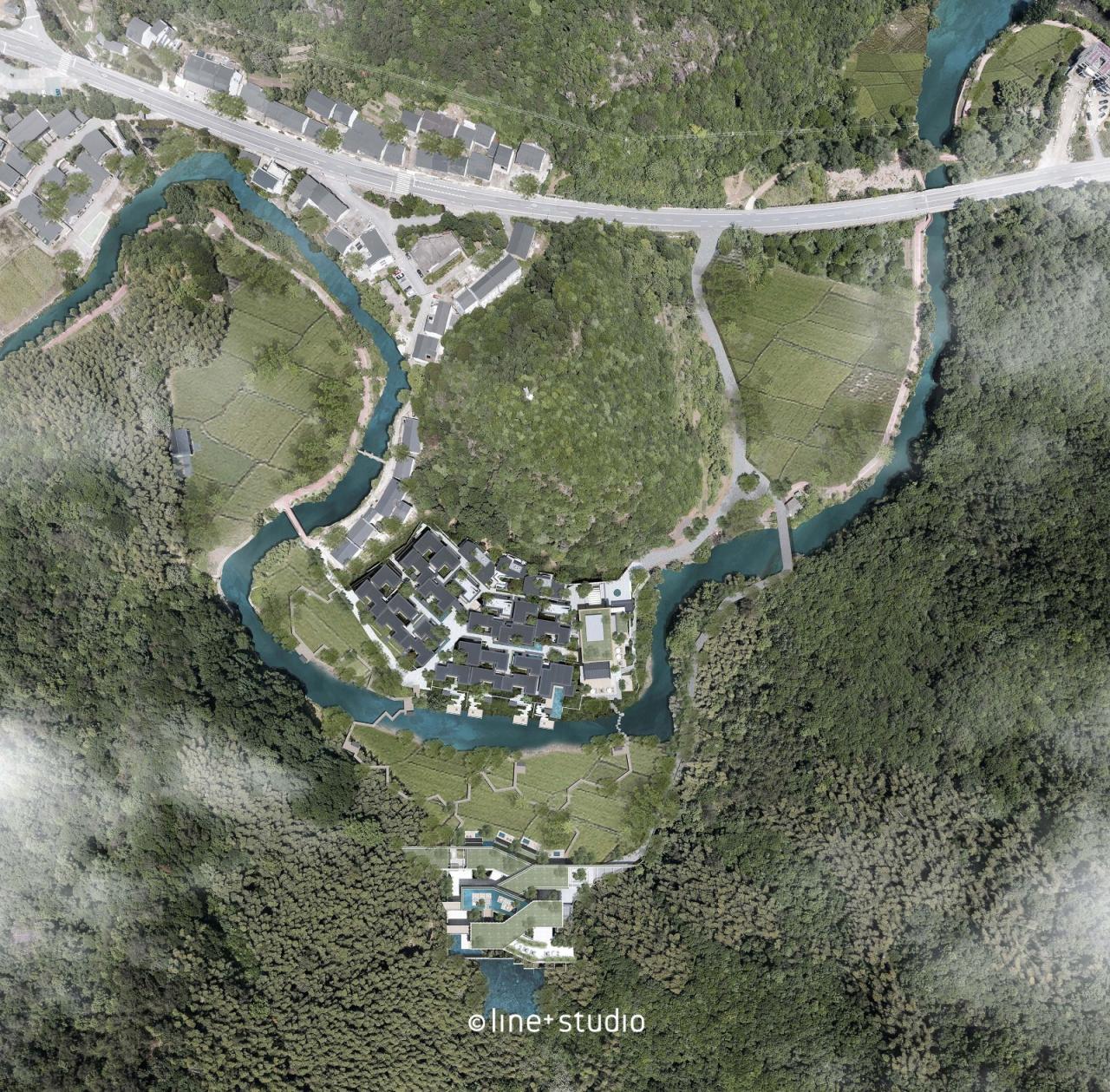 BIM建筑|海华浦江樾溪里度假酒店 / 孟凡浩-line+建筑事务所