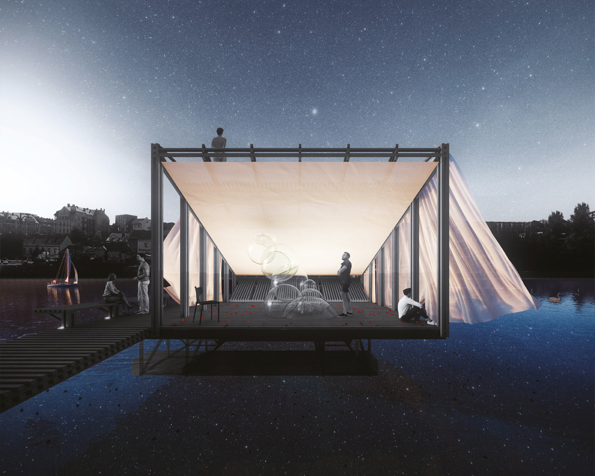 BIM建筑|德拉瓦河上的漂浮亭竞赛获奖者公布