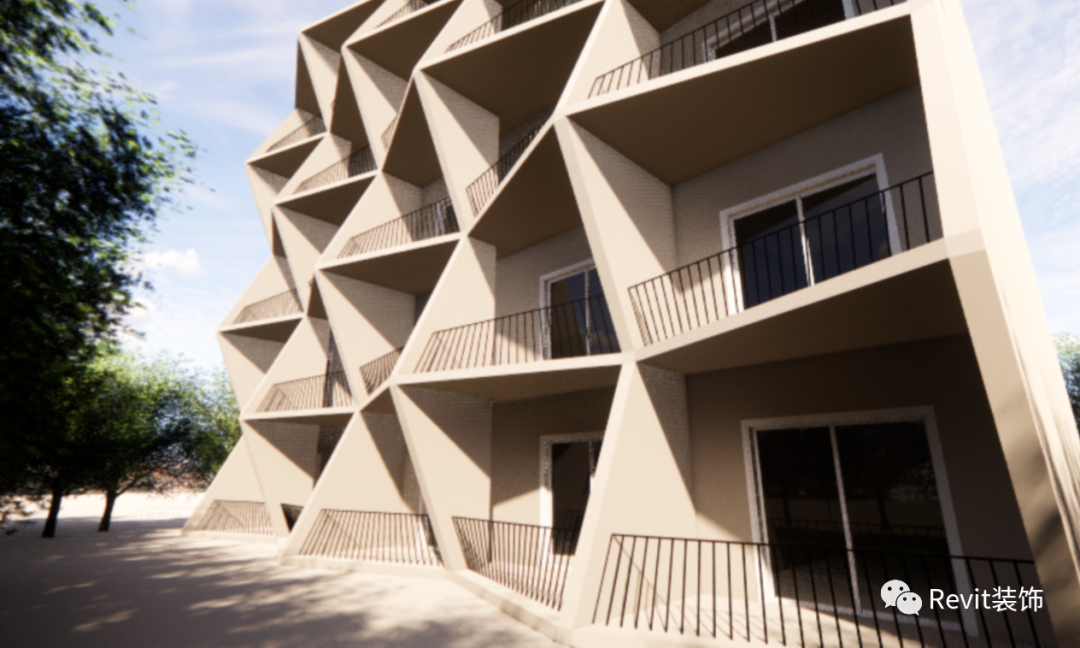 BIM技巧|Revit斜栏杆怎么做？Revit中用自适应族创建斜面栏杆的方法