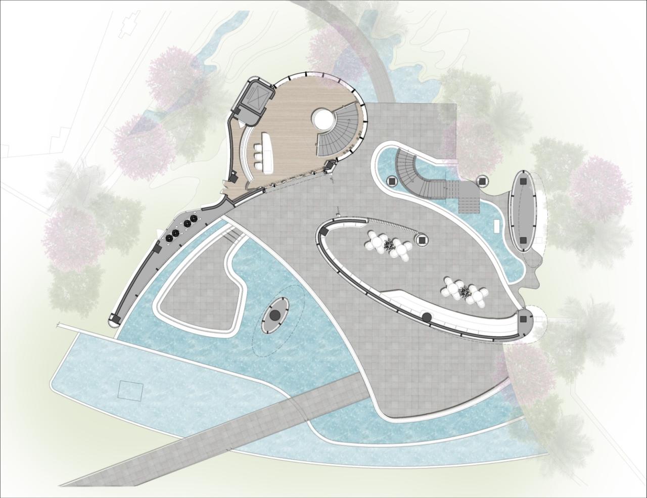 BIM建筑|漂浮艺居 舟泊烟渚：成都首开金地 • 鹭鸣北湖 / 成执设计