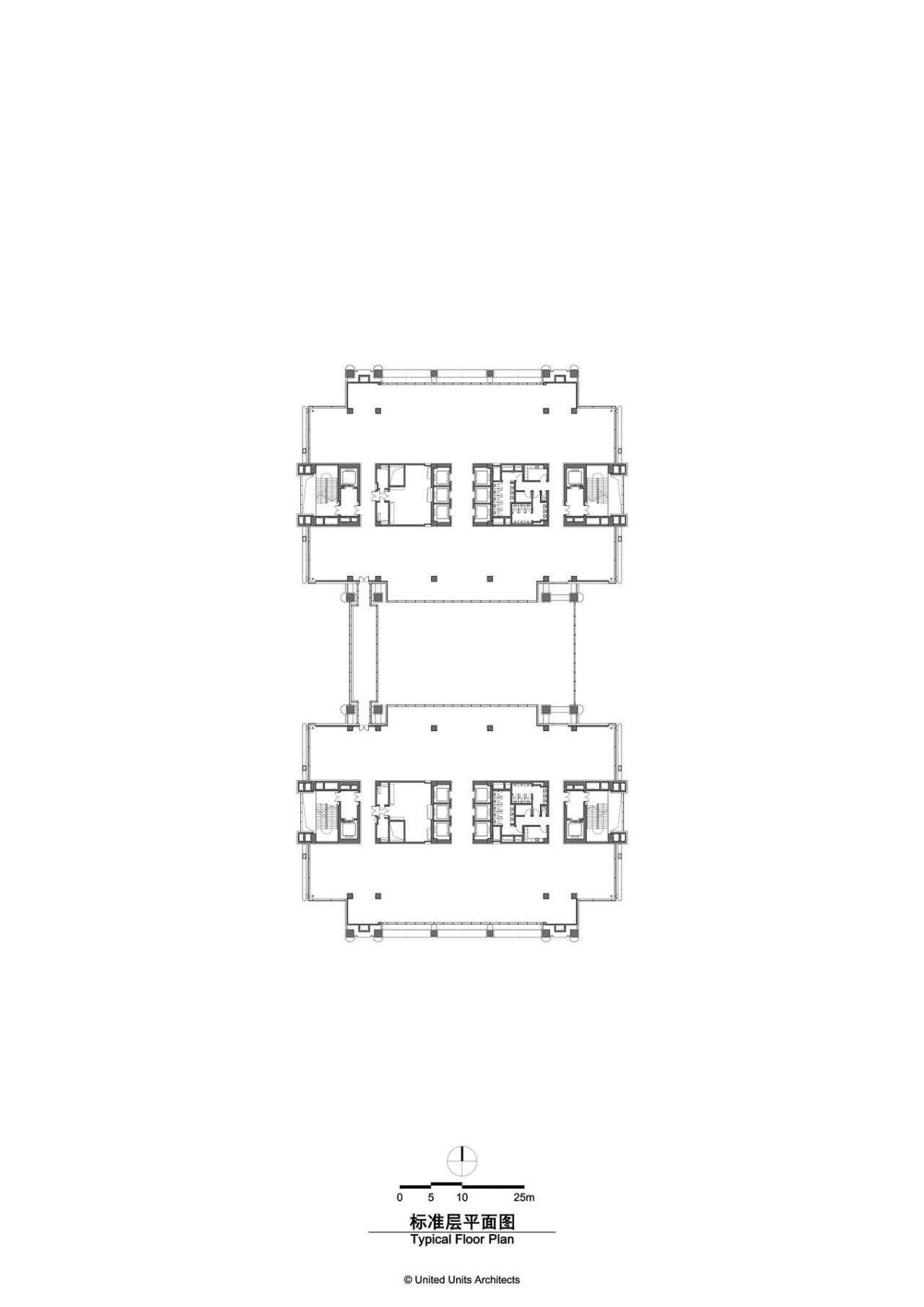 BIM建筑|双擎大厦：瑞丰数字金融中心 / UUA建筑师事务所